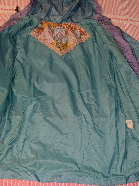 Vintage Quilted Pastel Windbreaker Jacket in Teal & Pink ANNO 1969 - Picture 4 of 12